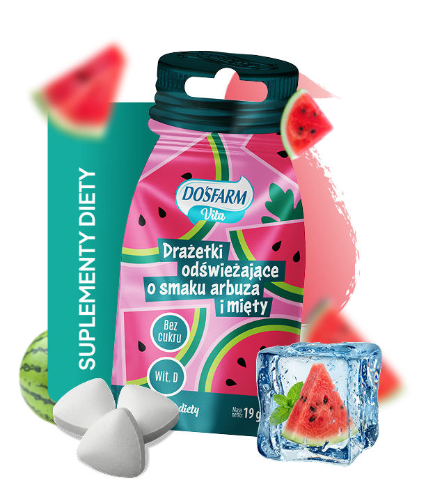 Suplementy diety Dosfarm w saszetce 19g z witaminą C i D3